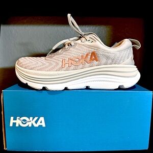 Hoka GAVIOTA 5 Gray Rose Gold Running Shoe Size: 9B Women’s. (Preowned).